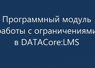 DATACore - часть 4: Модуль прогнозирование ресурсных ограничений